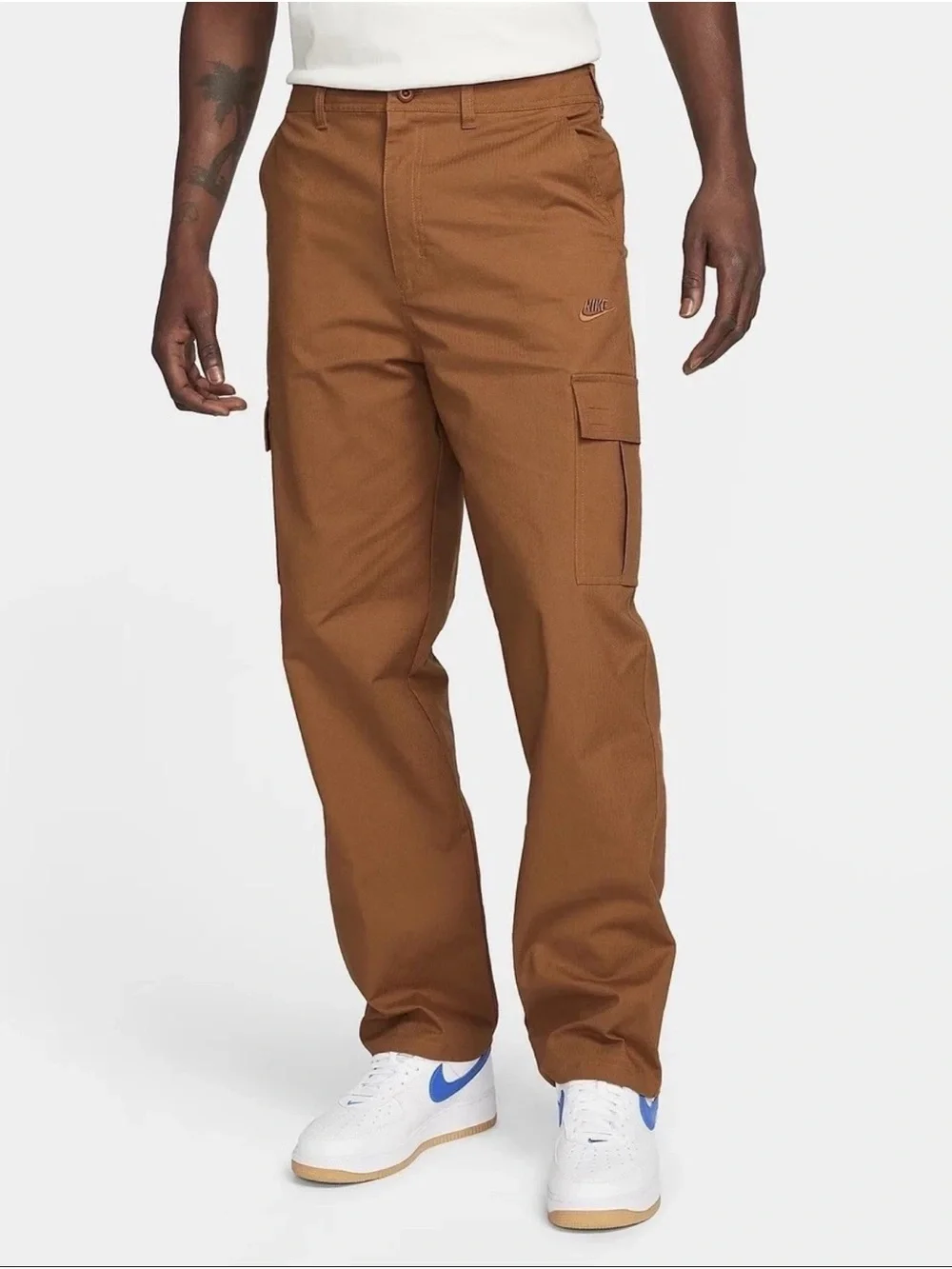 NIKE FZ5766-281 Men's Brown Cargo Pants 30x30 Standard Fit Straight Leg